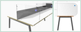 Clear Glass Desktop Screens - Express Delivery