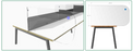 Clear Glass Desktop Screens - Express Delivery