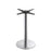 Boston - Brushed Steel Small Round Dining Table Base (Max Top Size: 80cm dia or 70cm x 70cm)