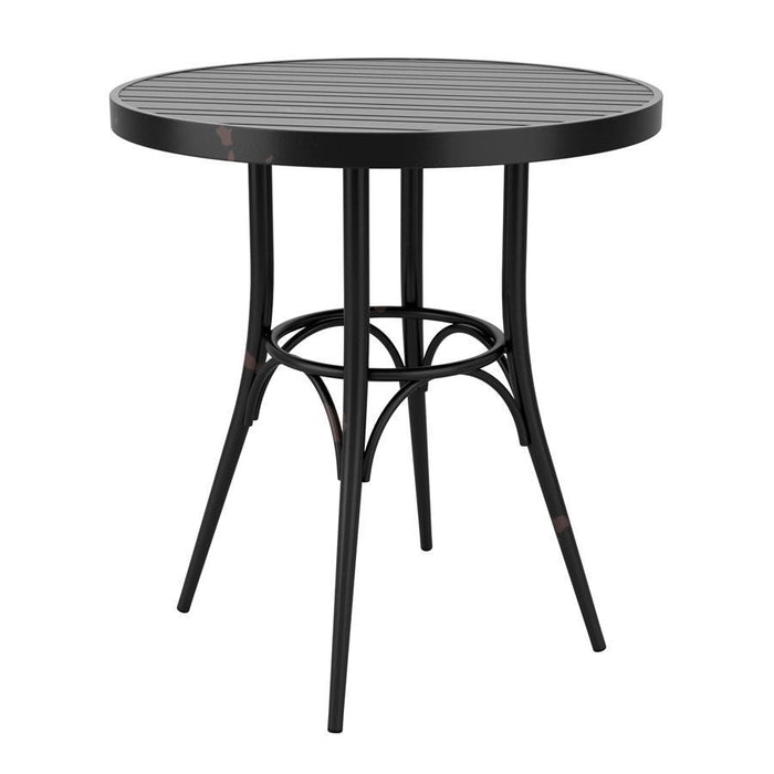 Café 4 Leg Table - Vintage Black - 75cm Dia