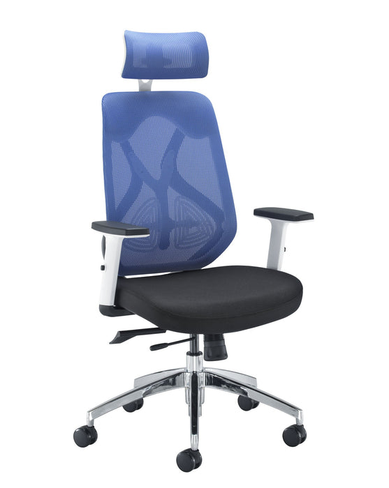 Maldini Mesh Back Office Chair Blue