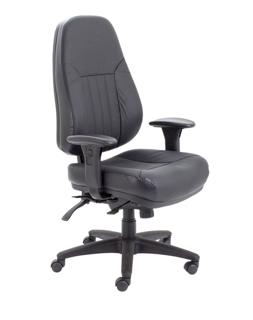 Panther 24hr Operator Chair Black Leather