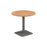 Pedestal base 800mm Table - Walnut/Black