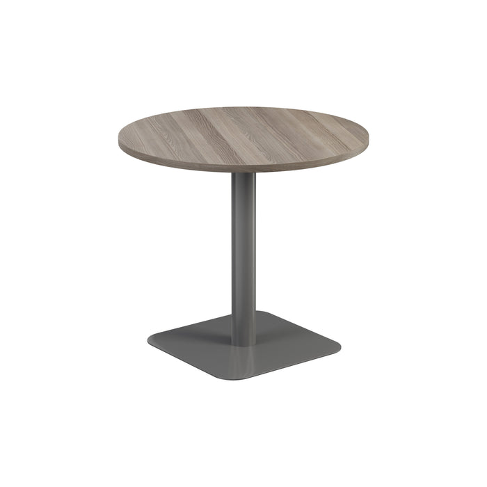 Pedestal base 800mm Table White/Black