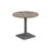 Pedestal base 800mm Table - Walnut/Black