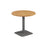 Pedestal base 800mm Table - Walnut/Black