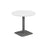 Pedestal base 800mm Table - Walnut/Black