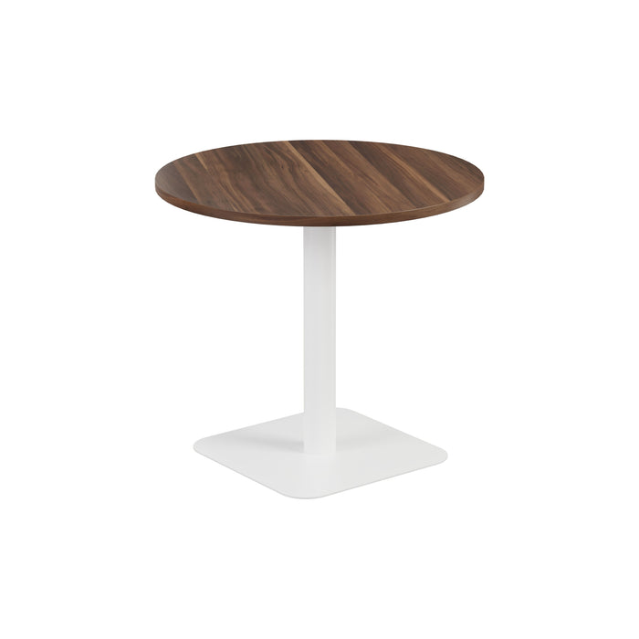 Pedestal base 800mm Table White/Black