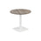 Pedestal base 800mm Table - Walnut/Black