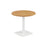 Pedestal base 800mm Table - Walnut/Black