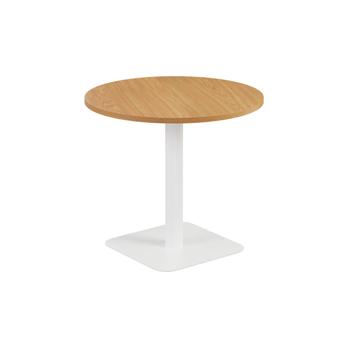 Pedestal base 800mm Table - Walnut/Black