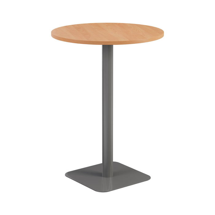 Pedestal base High Table 800mm diameter White/White