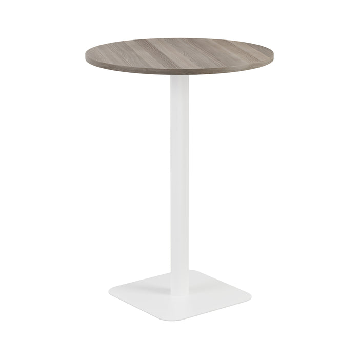 Pedestal base High Table 800mm diameter White/White