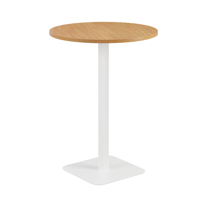 Pedestal base High Table 800mm diameter White/White