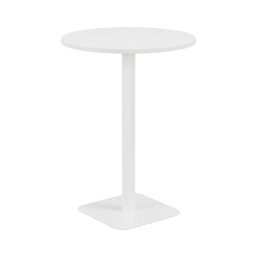 Pedestal base High Table 800mm diameter White/White