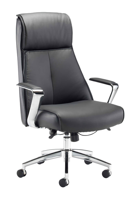 York Leather Executive Chair Black