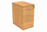 Desk High Office Storage Unit | 600 Deep | Beech