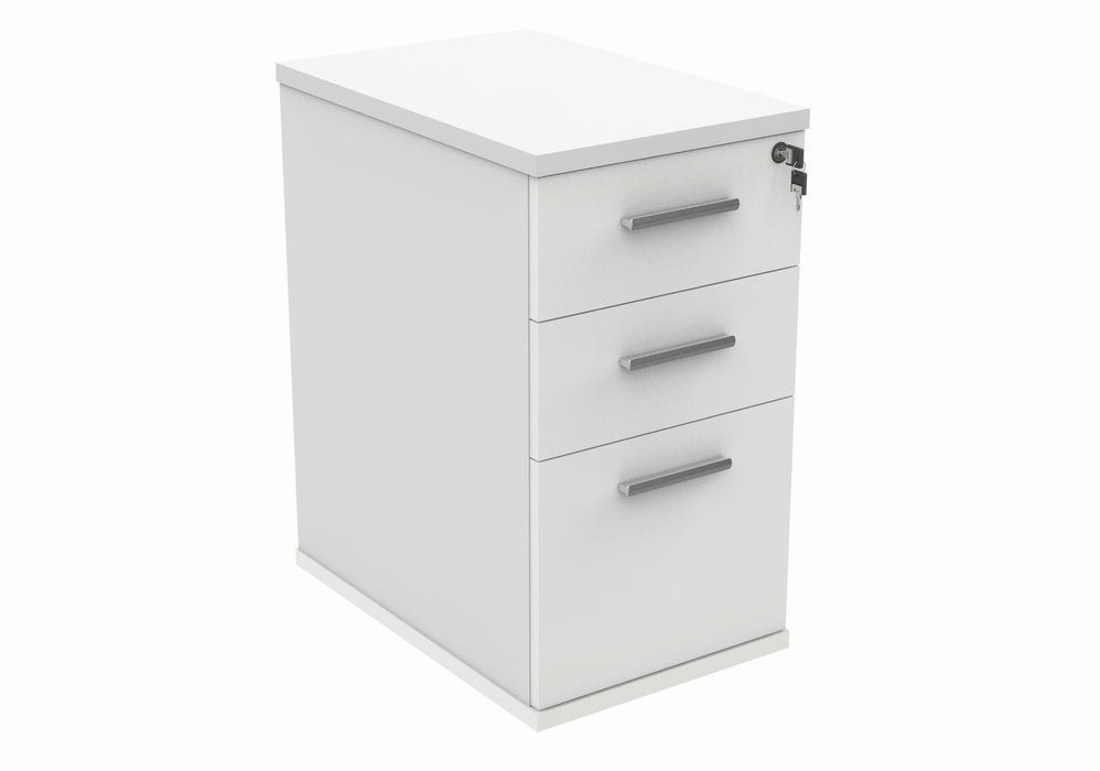 Desk High Office Storage Unit | 600 Deep | White