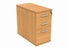 Desk High Office Storage Unit | 800 Deep | Beech