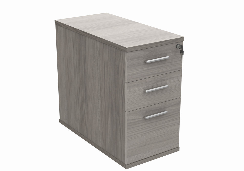 Desk High Office Storage Unit | 800 Deep | Grey Oak