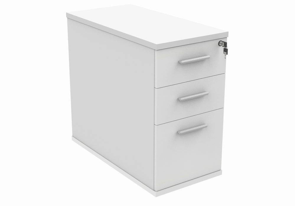 Desk High Office Storage Unit | 800 Deep | White