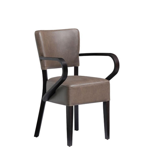 Club Arm Chair - Wenge - Distressed Bark