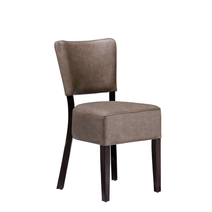Club Side Chair - Wenge - Distressed Bark