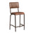 Core Mid Bar Stool - Ribbed Lascari - Vintage Brown