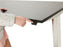 Cromo Polished Finish Height Adjustable Desk - 800mm Wide