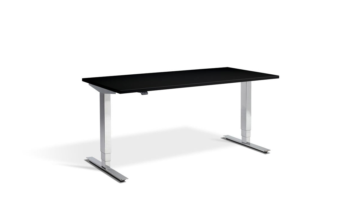 Cromo Polished Finish Height Adjustable Desk - 800mm Wide