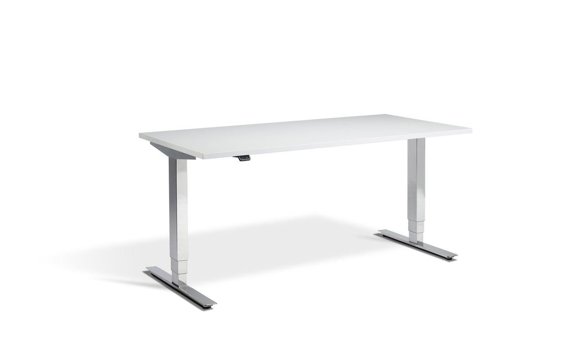 Cromo Polished Finish Height Adjustable Desk - 800mm Wide