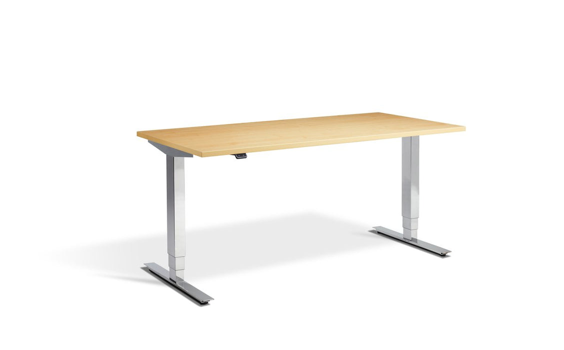 Cromo Polished Finish Height Adjustable Desk - 800mm Wide