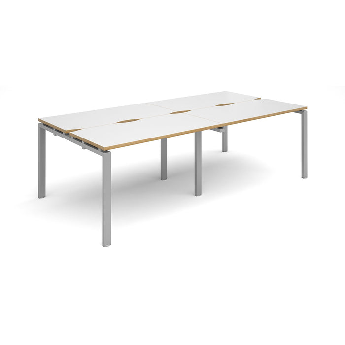 Adapt II 4 Person Bench Desk 2400mm x 1200mm