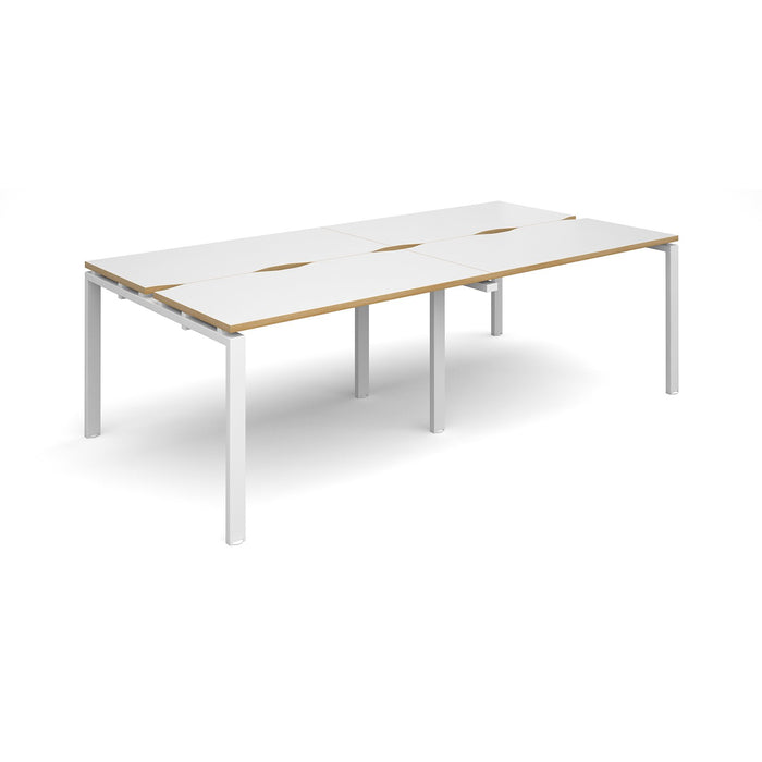 Adapt II 4 Person Bench Desk 2400mm x 1200mm