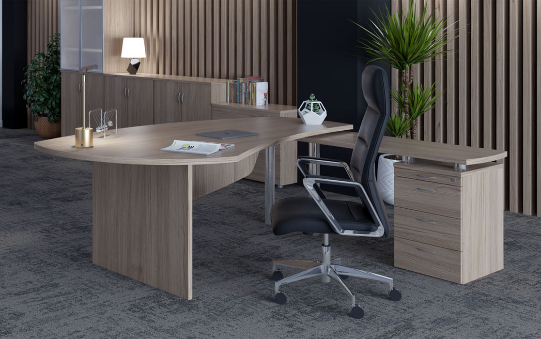 E Space Executive Desk with Integral Pedestal