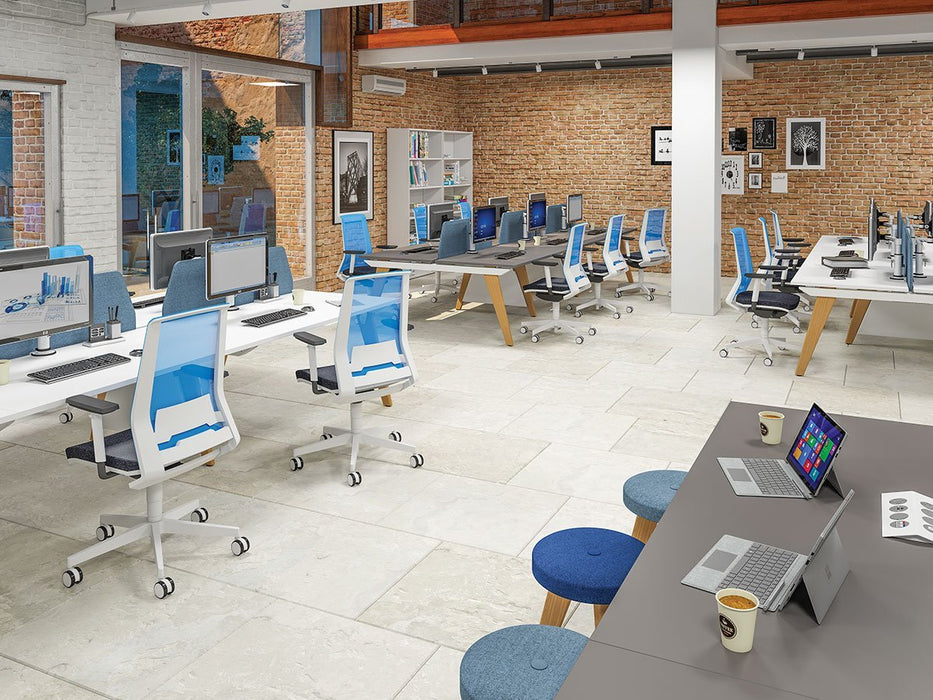 Evolution 4 person bench desks