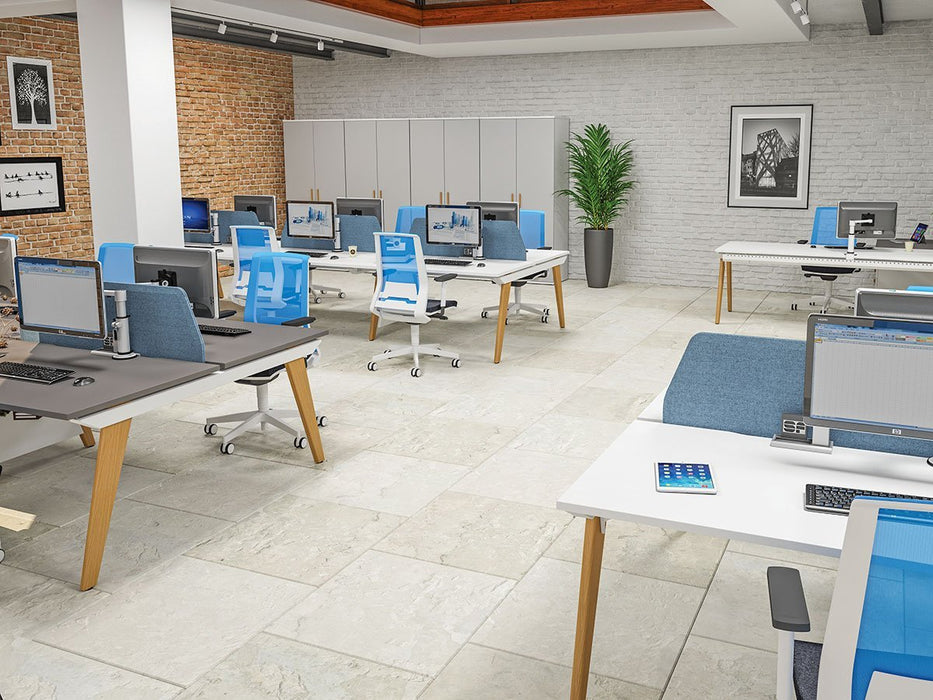 Evolution 4 person bench desks