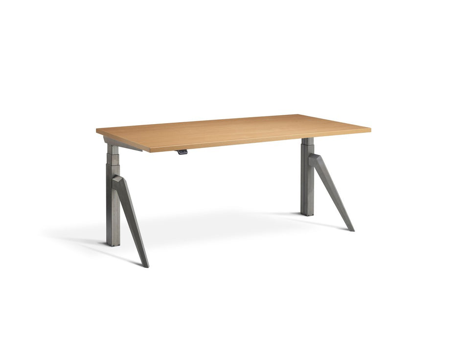 Five Raw Steel Height Adjustable Desk