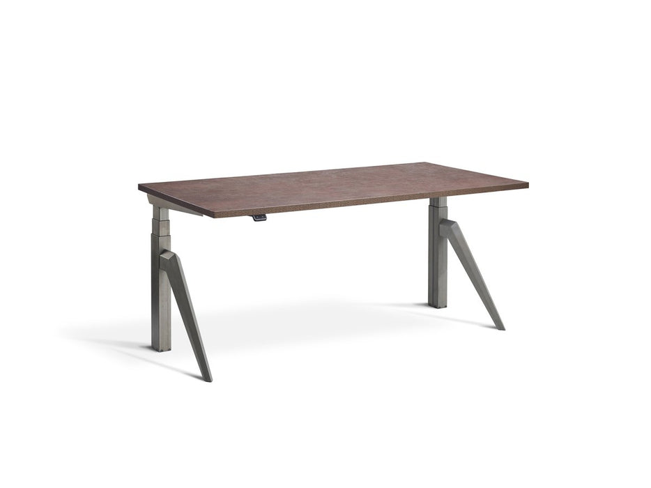 Five Raw Steel Height Adjustable Desk