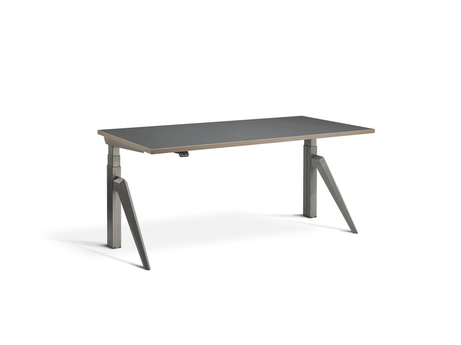 Five Raw Steel Height Adjustable Desk