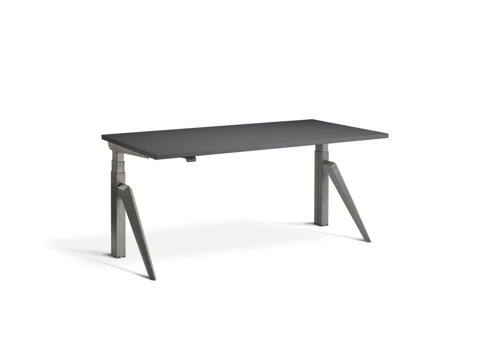 Five Raw Steel Height Adjustable Desk