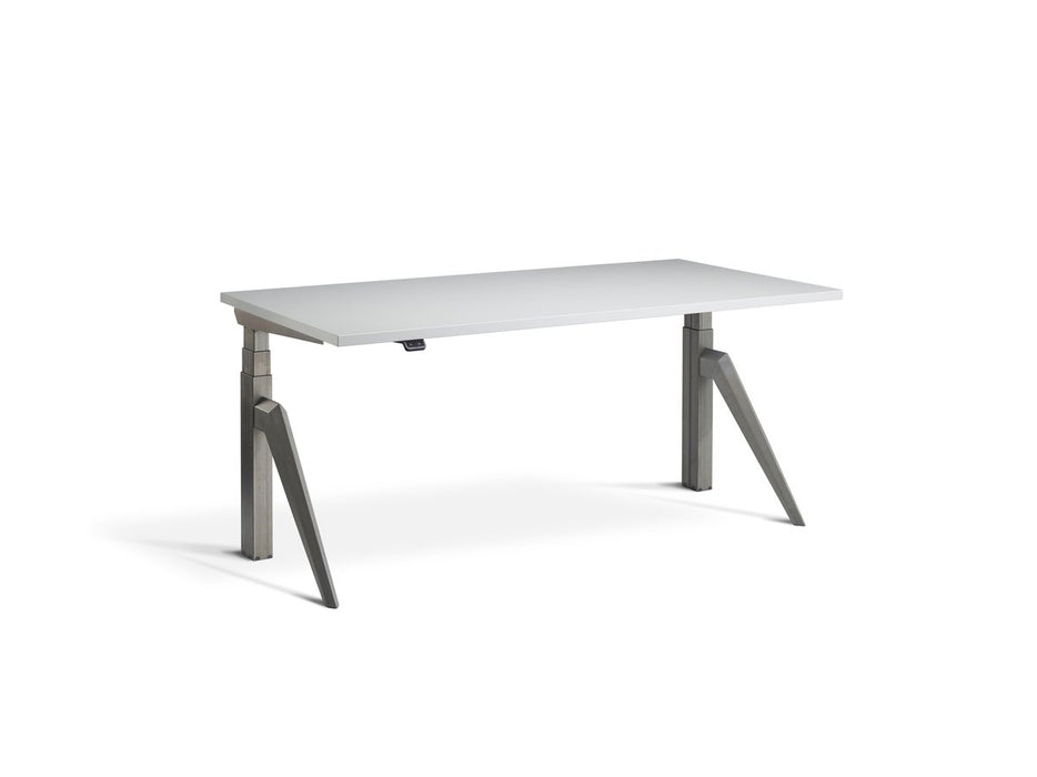 Five Raw Steel Height Adjustable Desk