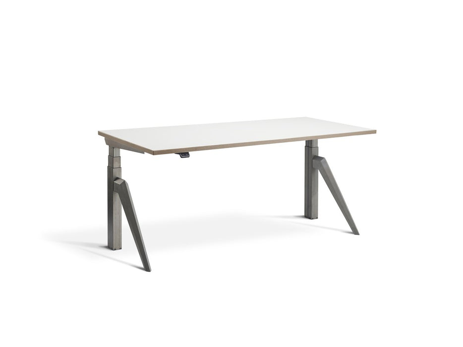 Five Raw Steel Height Adjustable Desk