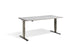 Forge Raw Steel Height Adjustable Desk - 800mm Width