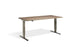 Forge Raw Steel Height Adjustable Desk - 800mm Width