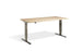 Forge Raw Steel Height Adjustable Desk - 800mm Width