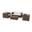Hampton 4 Piece Sofa Set - Mocca (complete set)