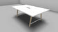 Cohesion Table - wood legs & cable management