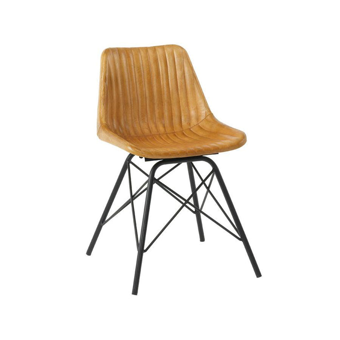 Marco Side Chair - Uph In Light Tan