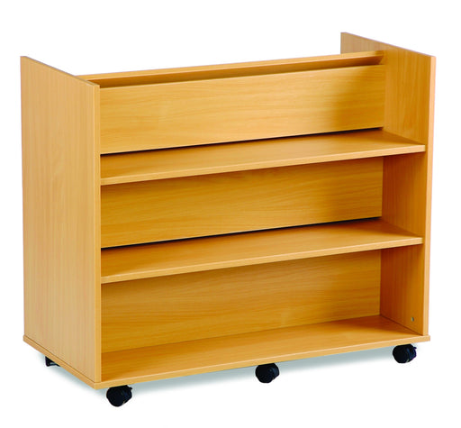 Double sided Library Unit with combination shelves
